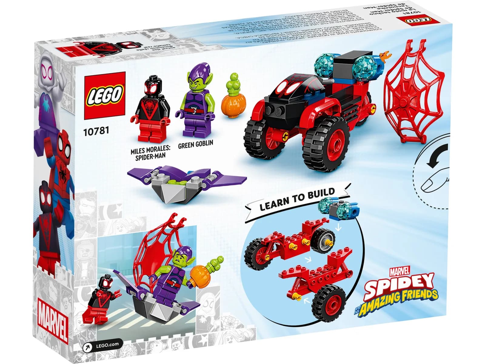 Конструктор Lego Marvel Техно велосипед Человека-паука 59дет 10781 фото 3 Конструктор Lego Marvel Техно велосипед Человека-паука 59дет 10781 фото 3