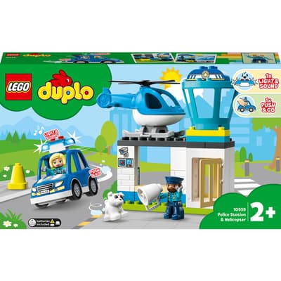 Конструктор Lego Duplo Поліцейська дільниця та гелікоптер 40дет 10959 Конструктор Lego Duplo Поліцейська дільниця та гелікоптер 40дет 10959