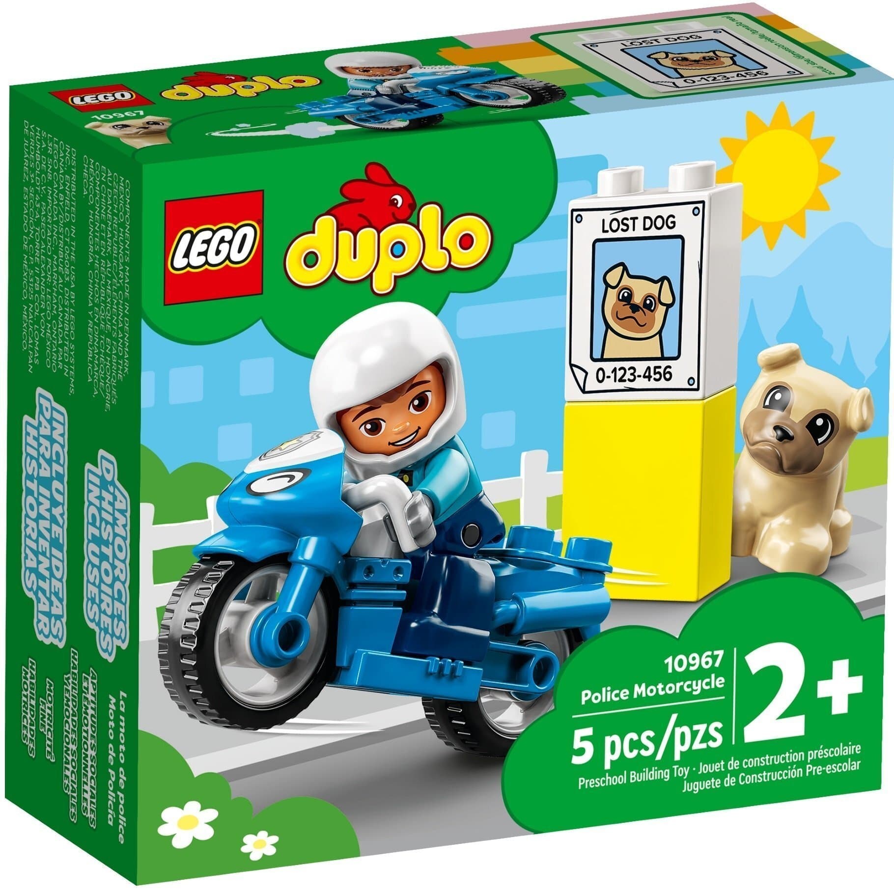 Конструктор Lego Duplo Поліцейський мотоцикл 5дет 10967 Конструктор Lego Duplo Поліцейський мотоцикл 5дет 10967