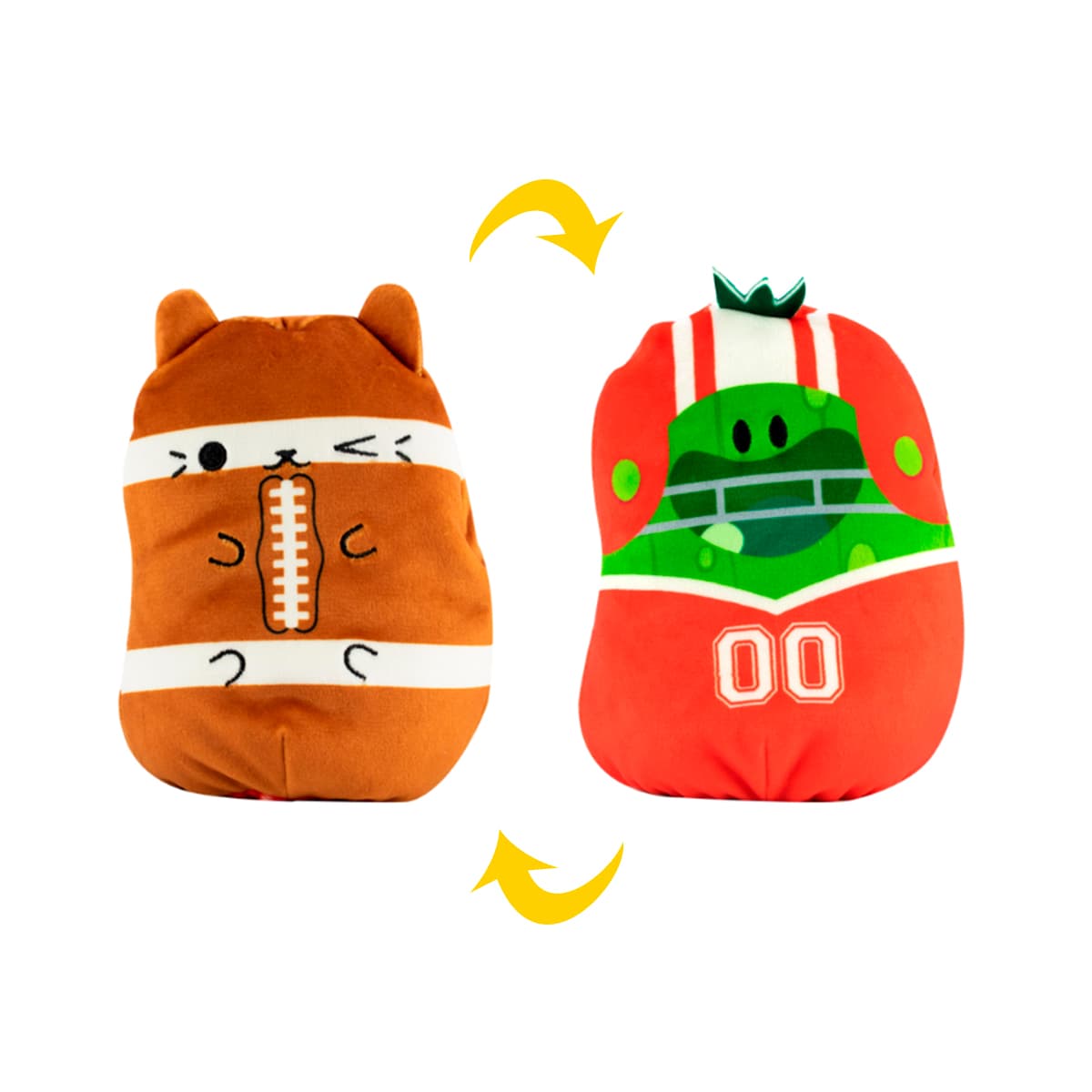 Іграшка м'яка Cats Vs Pickles 2в1 Котик та Огірок Спортсмени 15см CVP2200-3 Іграшка м'яка Cats Vs Pickles 2в1 Котик та Огірок Спортсмени 15см CVP2200-3
