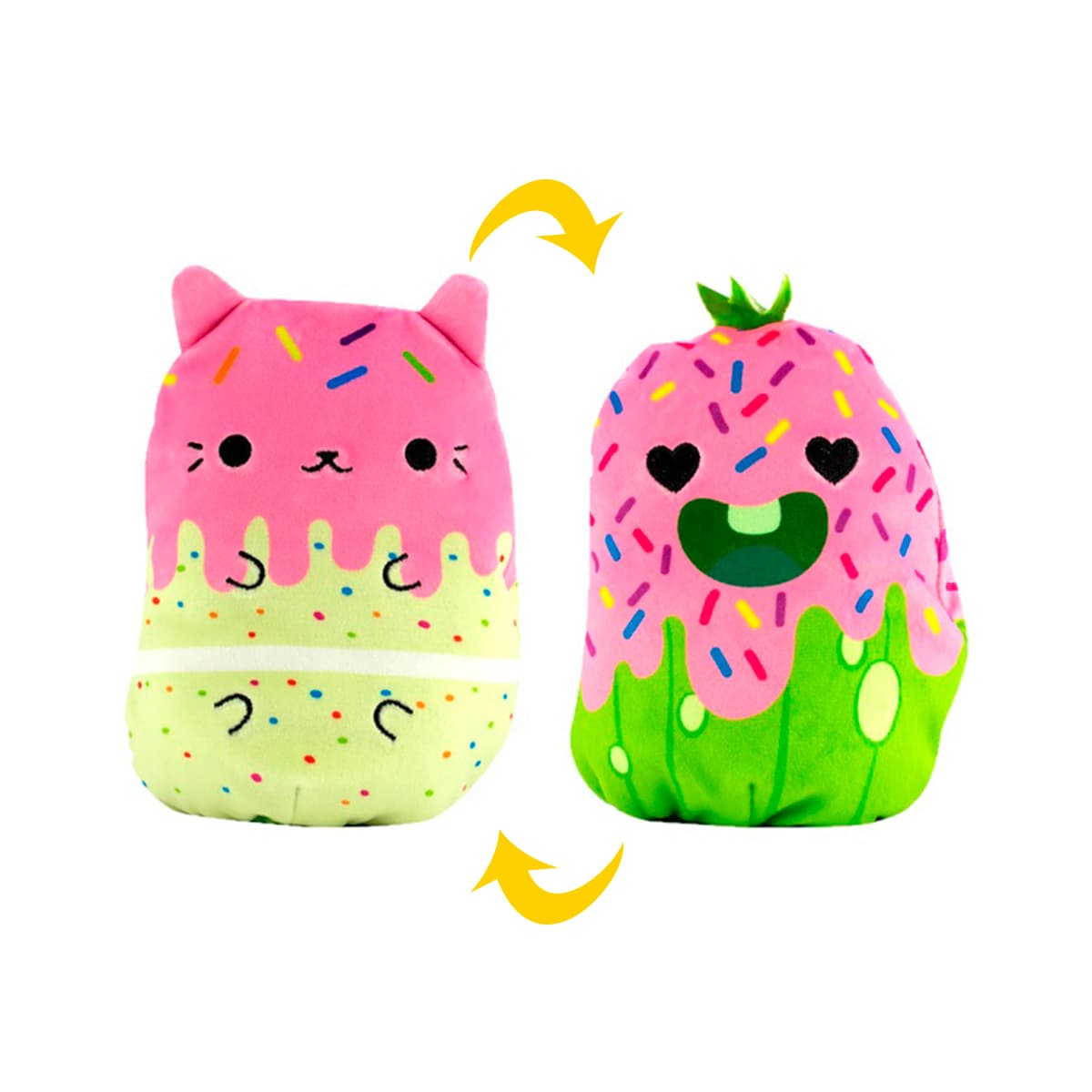 Іграшка м'яка Cats Vs Pickles 2в1 Котик та Огірок Солодощі 15см CVP2200-6 Іграшка м'яка Cats Vs Pickles 2в1 Котик та Огірок Солодощі 15см CVP2200-6
