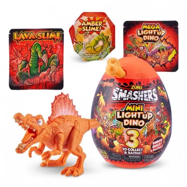 Фігурка в яйці Smashers Light-Up Dino Mini 7473B фото 3 Фігурка в яйці Smashers Light-Up Dino Mini 7473B фото 3
