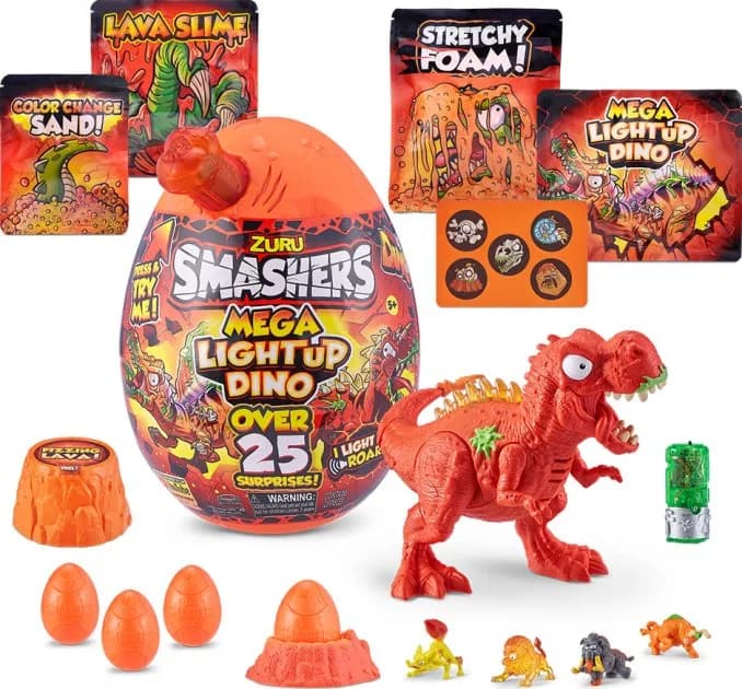 Фигурка в яйце Smashers Light-Up Dino Mega 7474A фото 3 Фигурка в яйце Smashers Light-Up Dino Mega 7474A фото 3