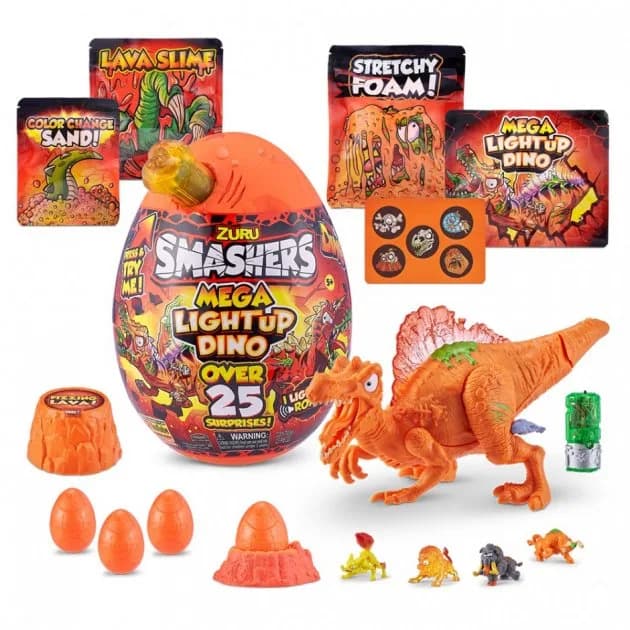 Фігурка в яйці Smashers Light-Up Dino Mega 7474B фото 3 Фігурка в яйці Smashers Light-Up Dino Mega 7474B фото 3