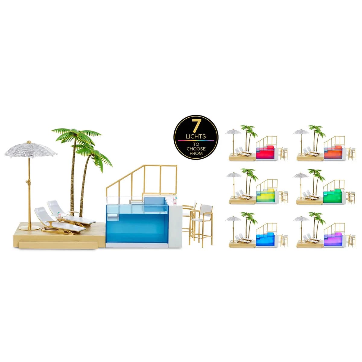 Игровой набор для кукол Rainbow High Pacific Coast Вечеринка у бассейна 578475 фото 2 Игровой набор для кукол Rainbow High Pacific Coast Вечеринка у бассейна 578475 фото 2