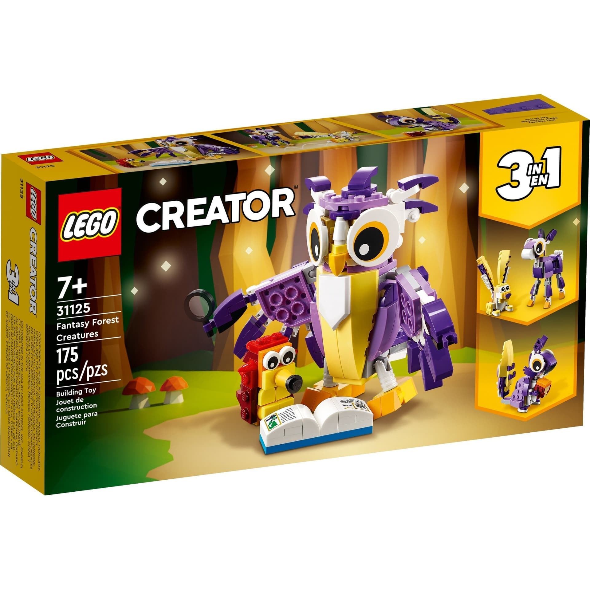 Конструктор Lego Creator Фантастические лесные существа 175дет 31125