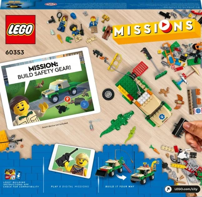 Конструктор Lego City Місії порятунку диких тварин 246дет 60353 фото 2 Конструктор Lego City Місії порятунку диких тварин 246дет 60353 фото 2