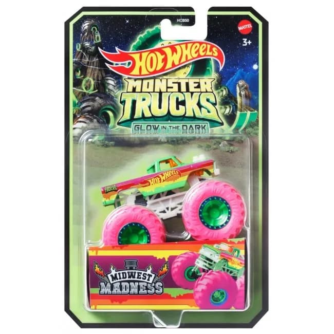 Машина базовая Monster Trucks Hot Wheels Светящиеся во тьме HCB50 фото 8 Машина базовая Monster Trucks Hot Wheels Светящиеся во тьме HCB50 фото 8