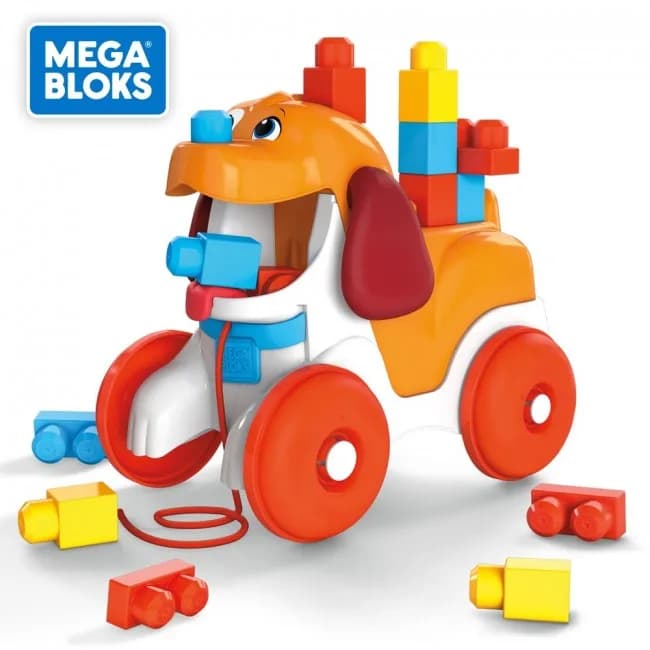 Конструктор-каталка MEGA BLOKS Песик 15дет GNW63 фото 5