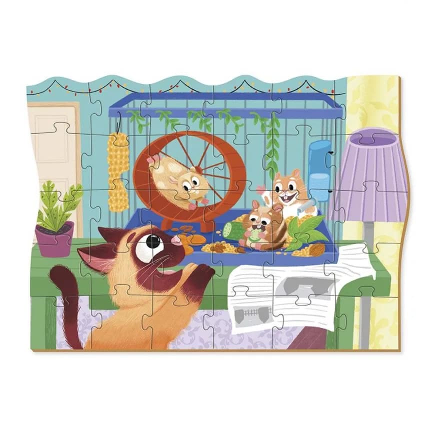 Пазл Dodo Развлечения хомячков 30эл 300543 фото 4 Пазл Dodo Развлечения хомячков 30эл 300543 фото 4
