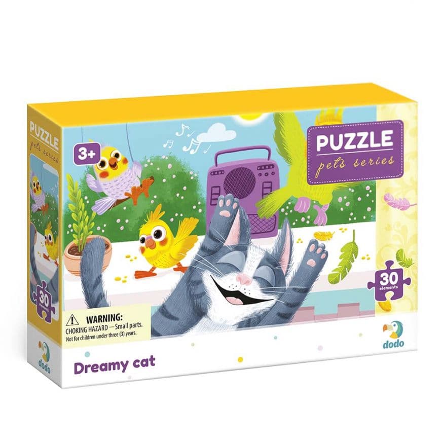 Пазл Dodo Замрійливий котик 30ел 300544