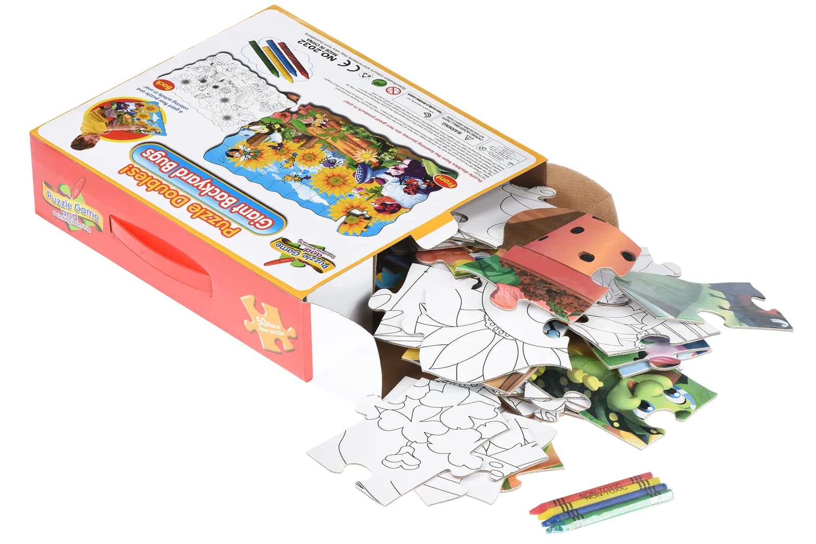 Пазл-раскраска Same Toy Жуки на заднем дворе 2032Ut фото 2 Пазл-раскраска Same Toy Жуки на заднем дворе 2032Ut фото 2