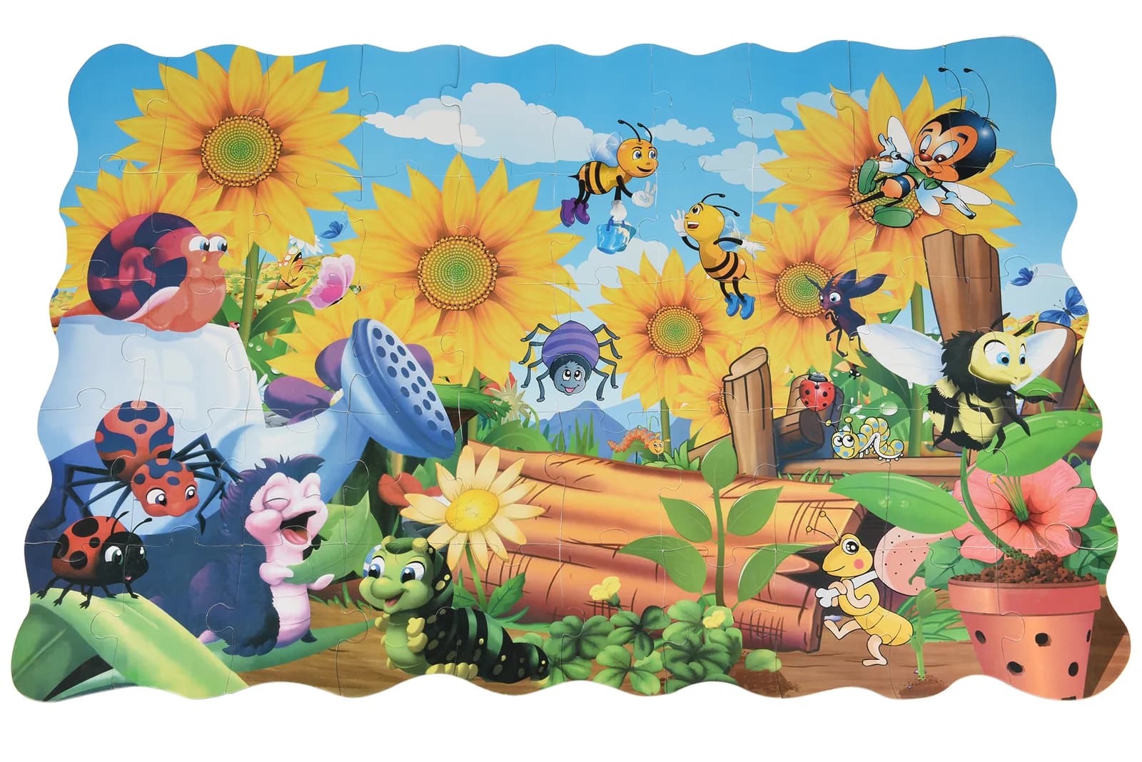 Пазл-раскраска Same Toy Жуки на заднем дворе 2032Ut фото 4 Пазл-раскраска Same Toy Жуки на заднем дворе 2032Ut фото 4