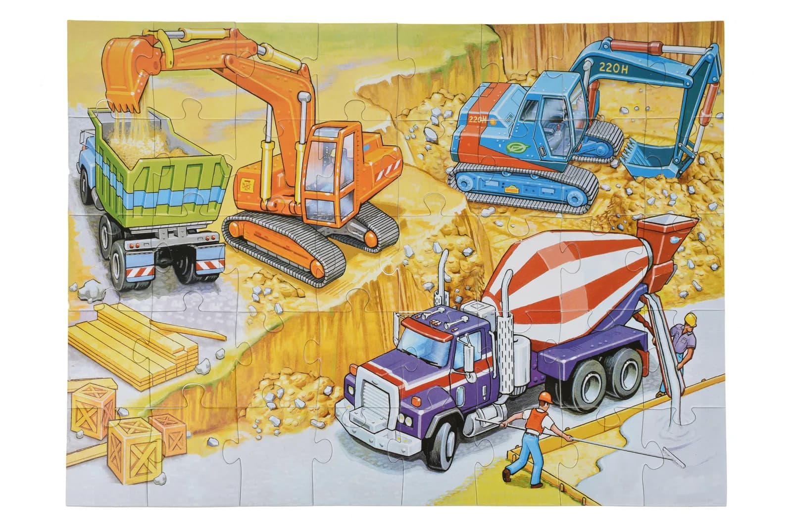 Пазл Same Toy Строительная техника 2201UT фото 5 Пазл Same Toy Строительная техника 2201UT фото 5