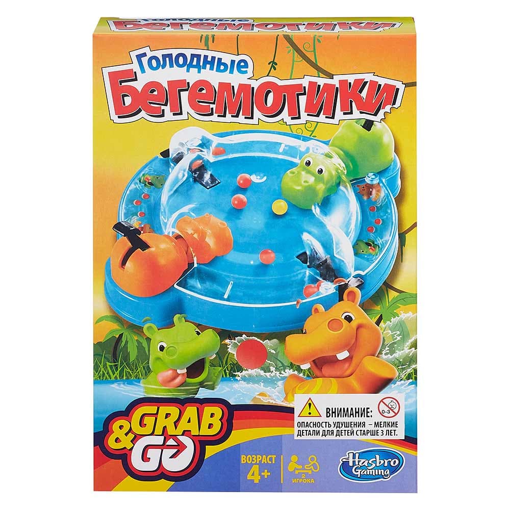 Игра настольная Hasbro Голодные бегемотики B1001 Игра настольная Hasbro Голодные бегемотики B1001