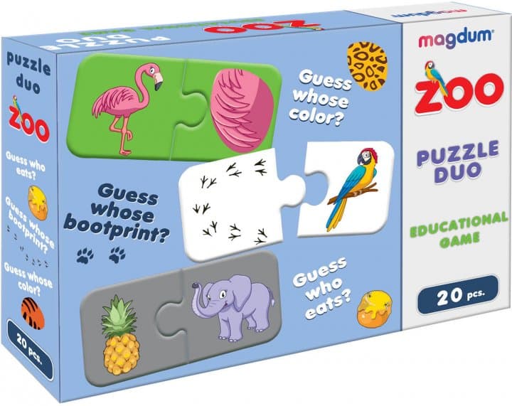Игра настольная Magdum Зоопарк ME5032-11 EN Игра настольная Magdum Зоопарк ME5032-11 EN