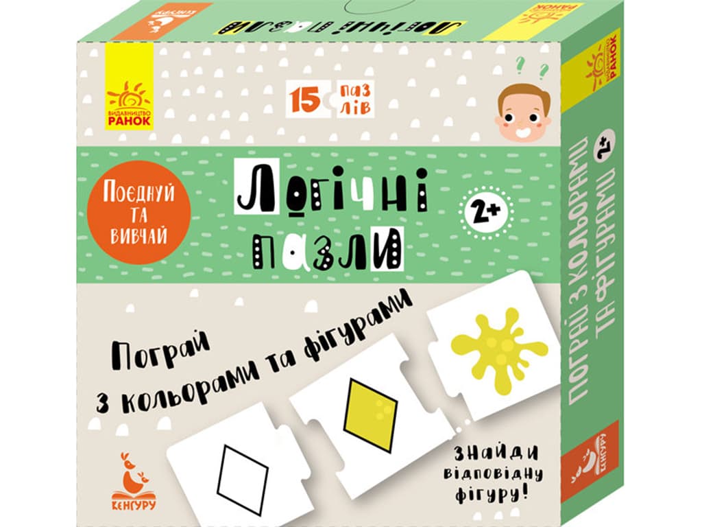 Игра настольная Ранок Логические пазлы. Поиграй с цветами и фигурами 296138