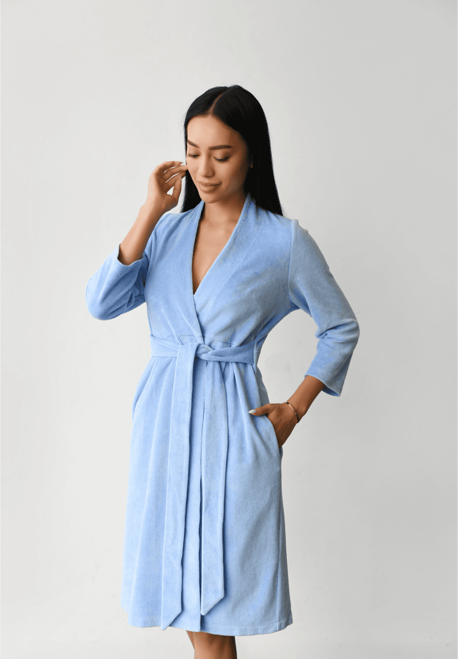 Халат велюр для беременных и кормления XS-XL Мамин Дом 25400