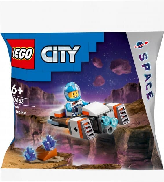 Конструктор Lego City Космический мотоцикл 46дет 30663 Конструктор Lego City Космический мотоцикл 46дет 30663
