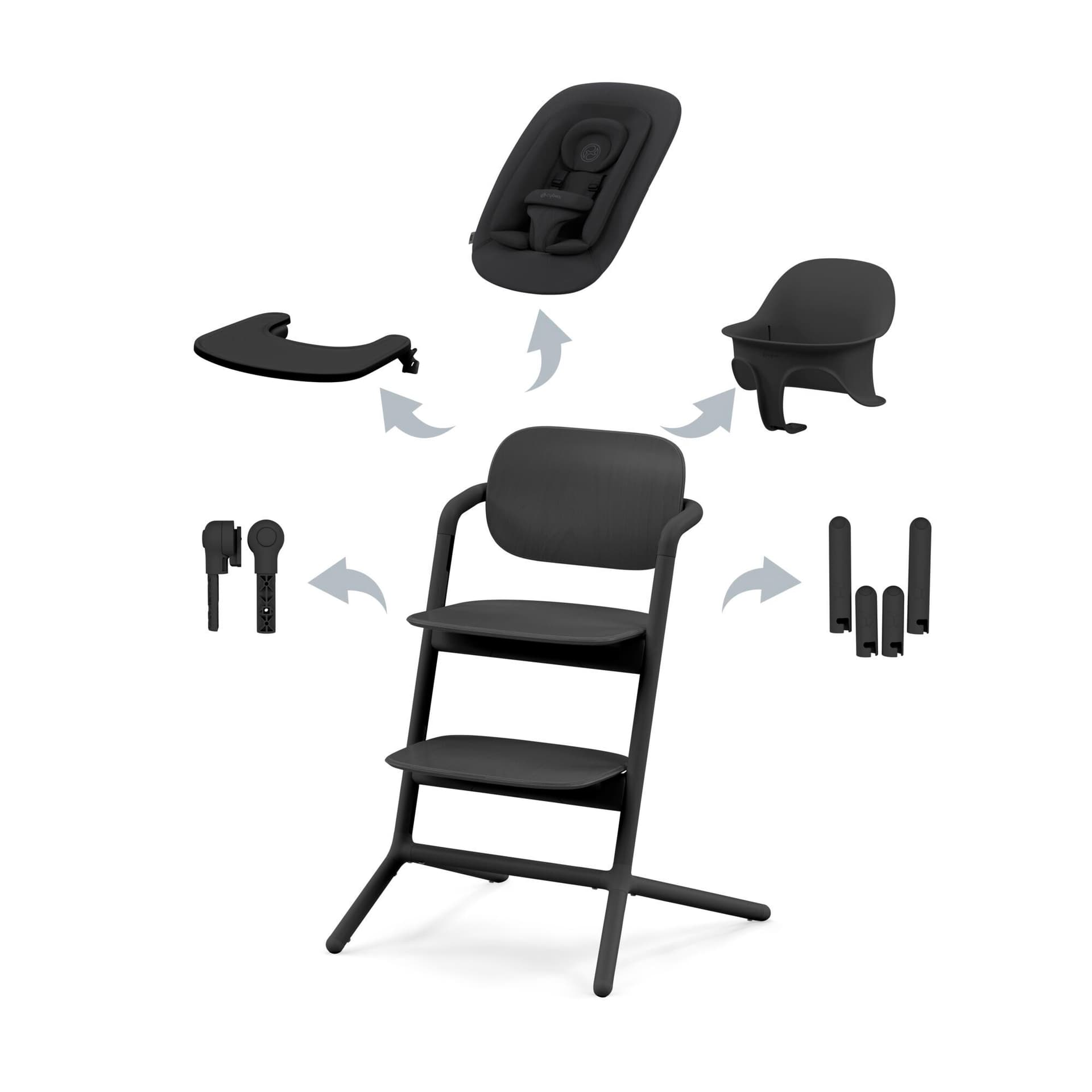 Стільчик для годування 4в1 Cybex Lemo 521003207 Stunning Black