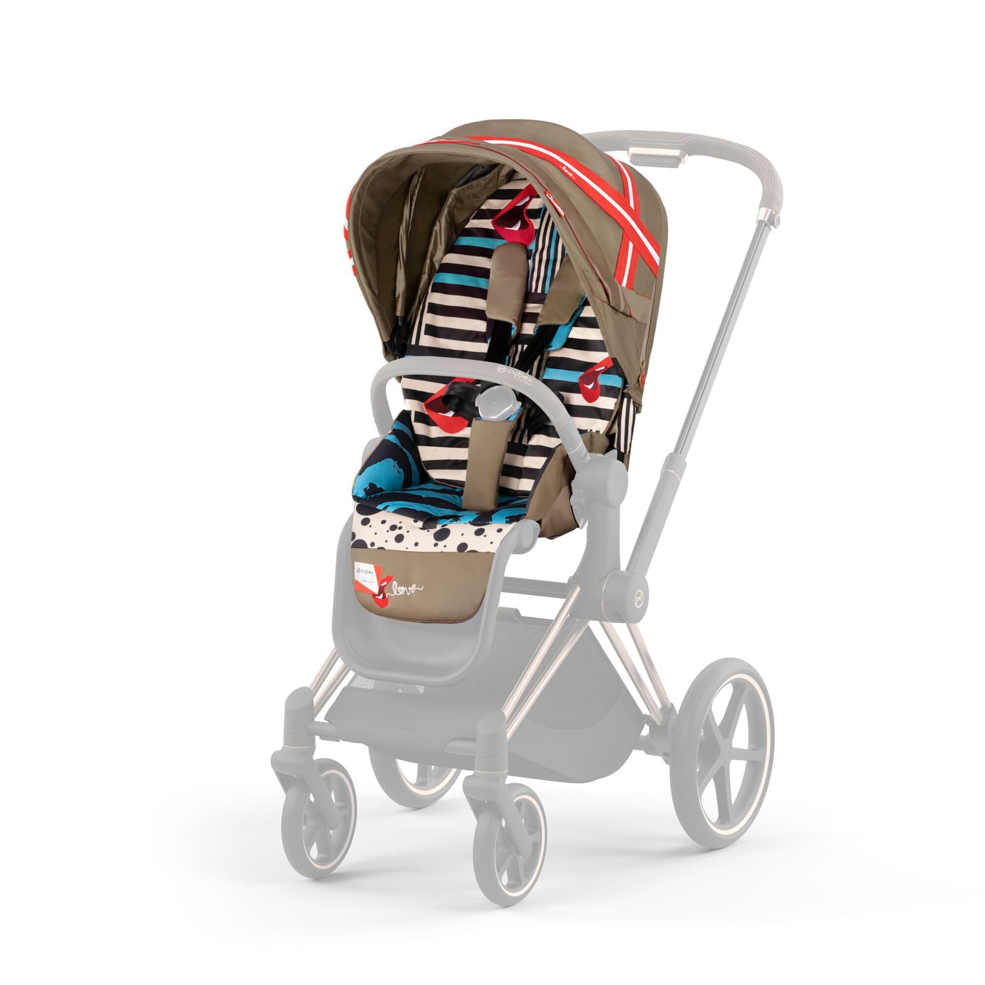 Текстиль для прогулочного блока CYBEX Priam by KK One Love 2022 521002753 Текстиль для прогулочного блока CYBEX Priam by KK One Love 2022 521002753