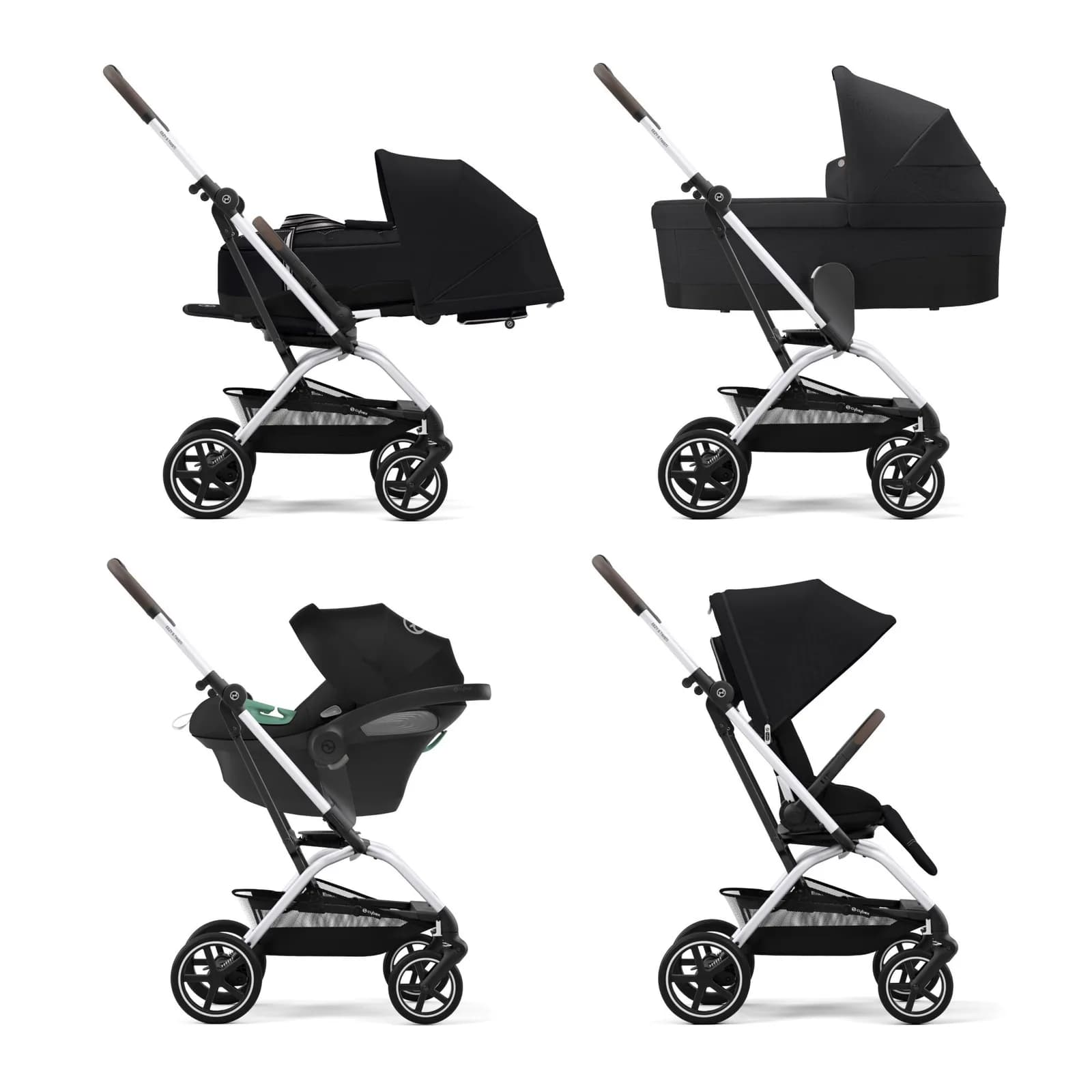 Коляска прогулянкова CYBEX Eezy S Twist+ 2 SLV B 522001087 Moon Black фото 2 Коляска прогулянкова CYBEX Eezy S Twist+ 2 SLV B 522001087 Moon Black фото 2