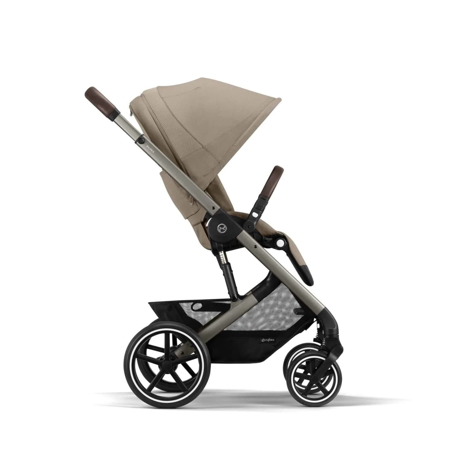 Коляска прогулочная Cybex Balios S Lux 2023 TPE Almond Beige 522005233 фото 2 Коляска прогулочная Cybex Balios S Lux 2023 TPE Almond Beige 522005233 фото 2