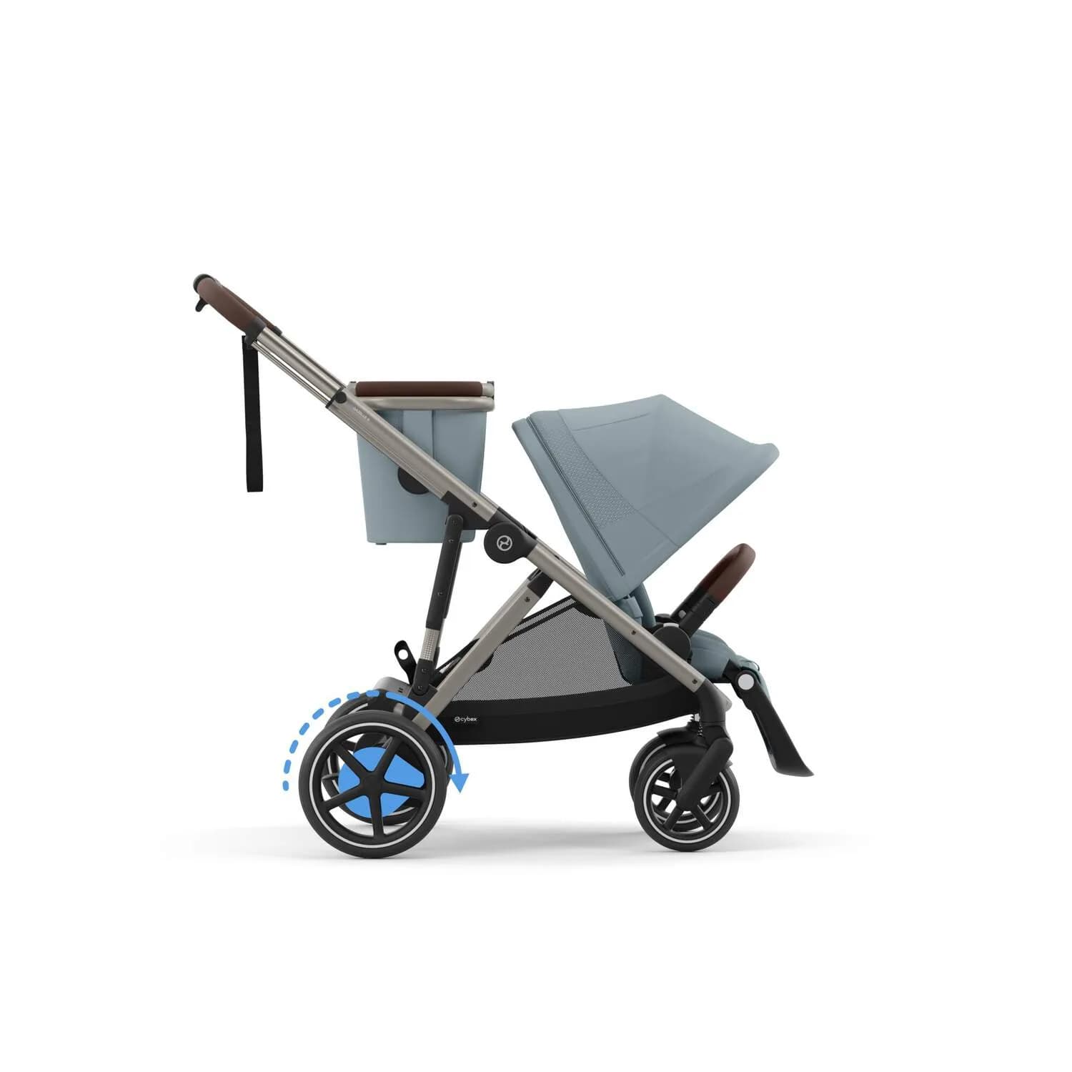 Коляска прогулянкова Cybex e-Gazelle S TPE 524000535 Stormy Blue фото 4 Коляска прогулянкова Cybex e-Gazelle S TPE 524000535 Stormy Blue фото 4