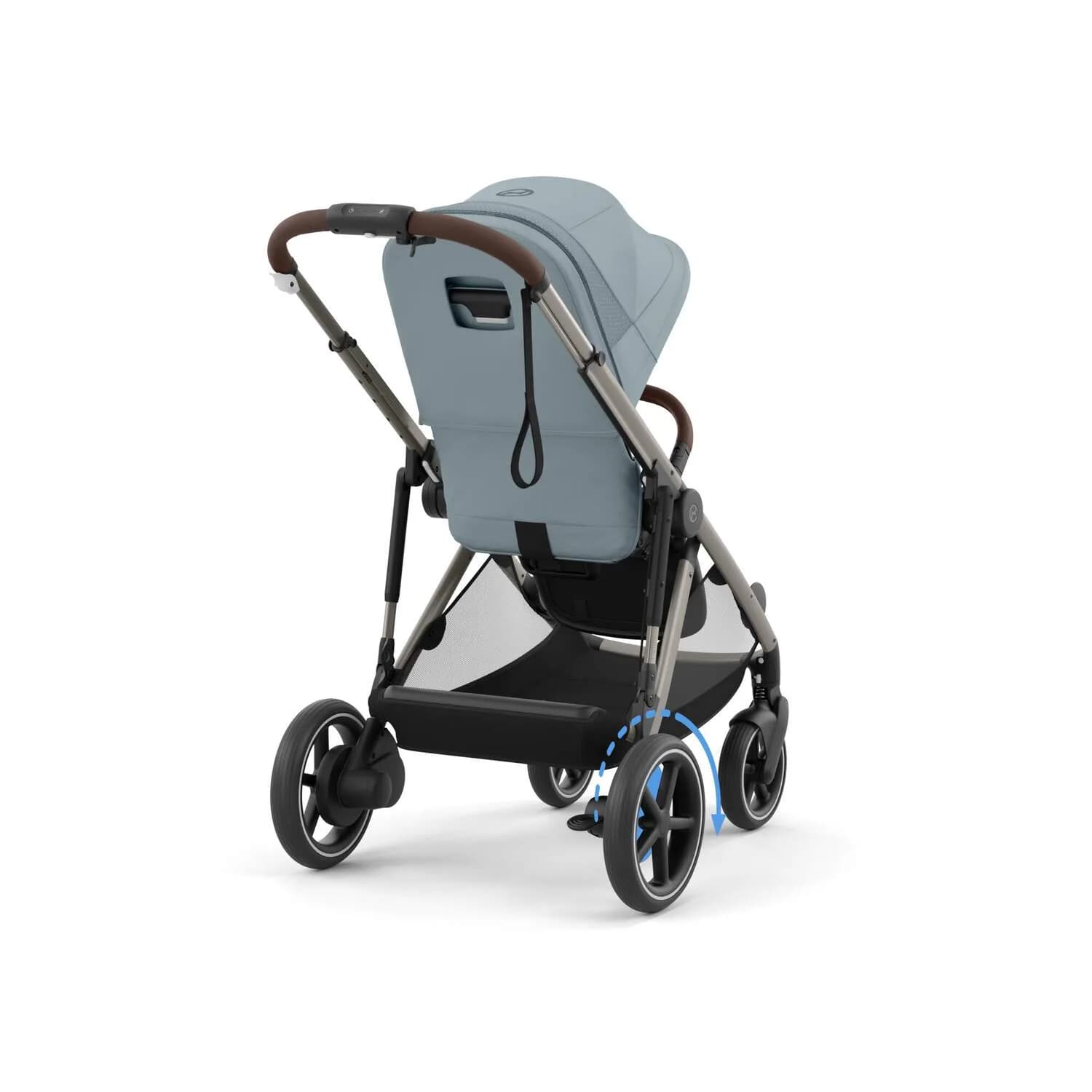 Коляска прогулянкова Cybex e-Gazelle S TPE 524000535 Stormy Blue фото 3 Коляска прогулянкова Cybex e-Gazelle S TPE 524000535 Stormy Blue фото 3