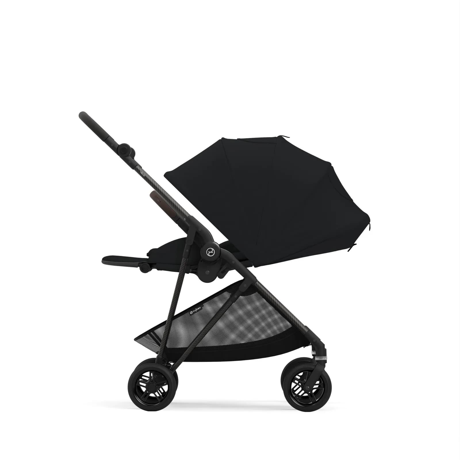 Коляска прогулочная Сybex Melio Carbon 2023 524000013 Magic Black фото 3 Коляска прогулочная Сybex Melio Carbon 2023 524000013 Magic Black фото 3