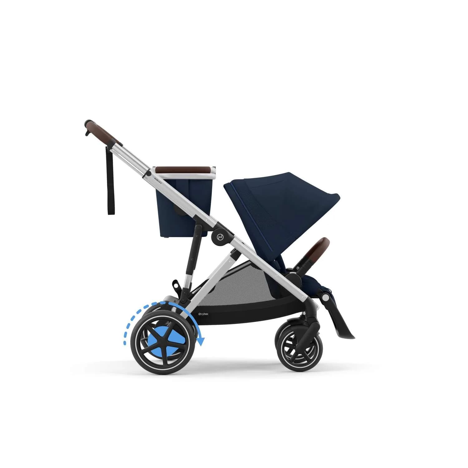 Коляска прогулянкова Cybex e-Gazelle S SLV 524000529 Ocean Blue фото 3 Коляска прогулянкова Cybex e-Gazelle S SLV 524000529 Ocean Blue фото 3