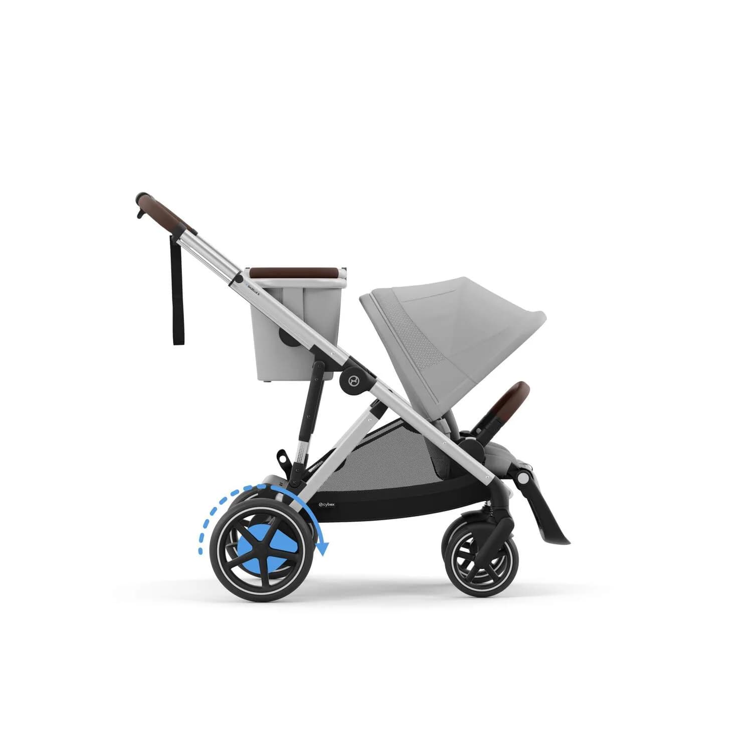 Коляска прогулянкова Cybex e-Gazelle S SLV 524000523 Stone Grey фото 5 Коляска прогулянкова Cybex e-Gazelle S SLV 524000523 Stone Grey фото 5