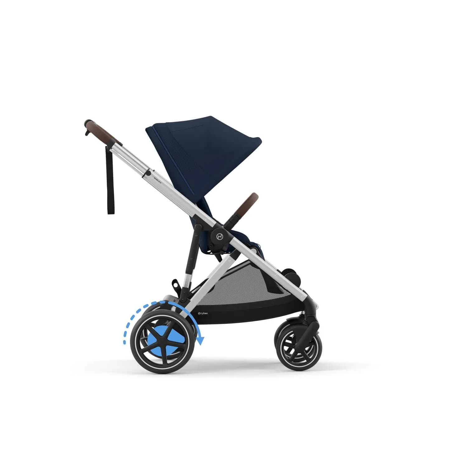 Коляска прогулянкова Cybex e-Gazelle S SLV 524000529 Ocean Blue фото 5 Коляска прогулянкова Cybex e-Gazelle S SLV 524000529 Ocean Blue фото 5