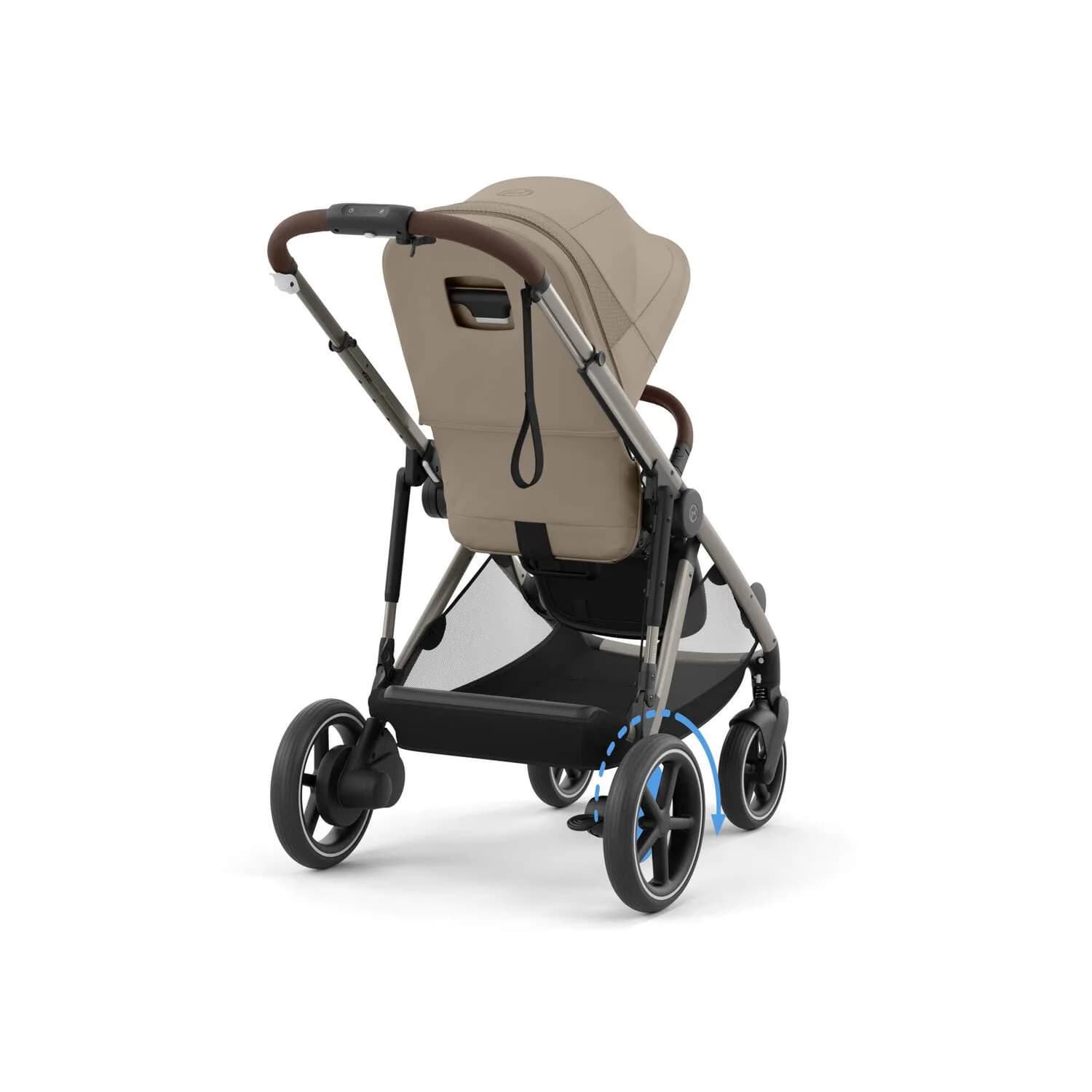 Коляска прогулянкова Cybex e-Gazelle S TPE 524000547 Almond Beige фото 2 Коляска прогулянкова Cybex e-Gazelle S TPE 524000547 Almond Beige фото 2