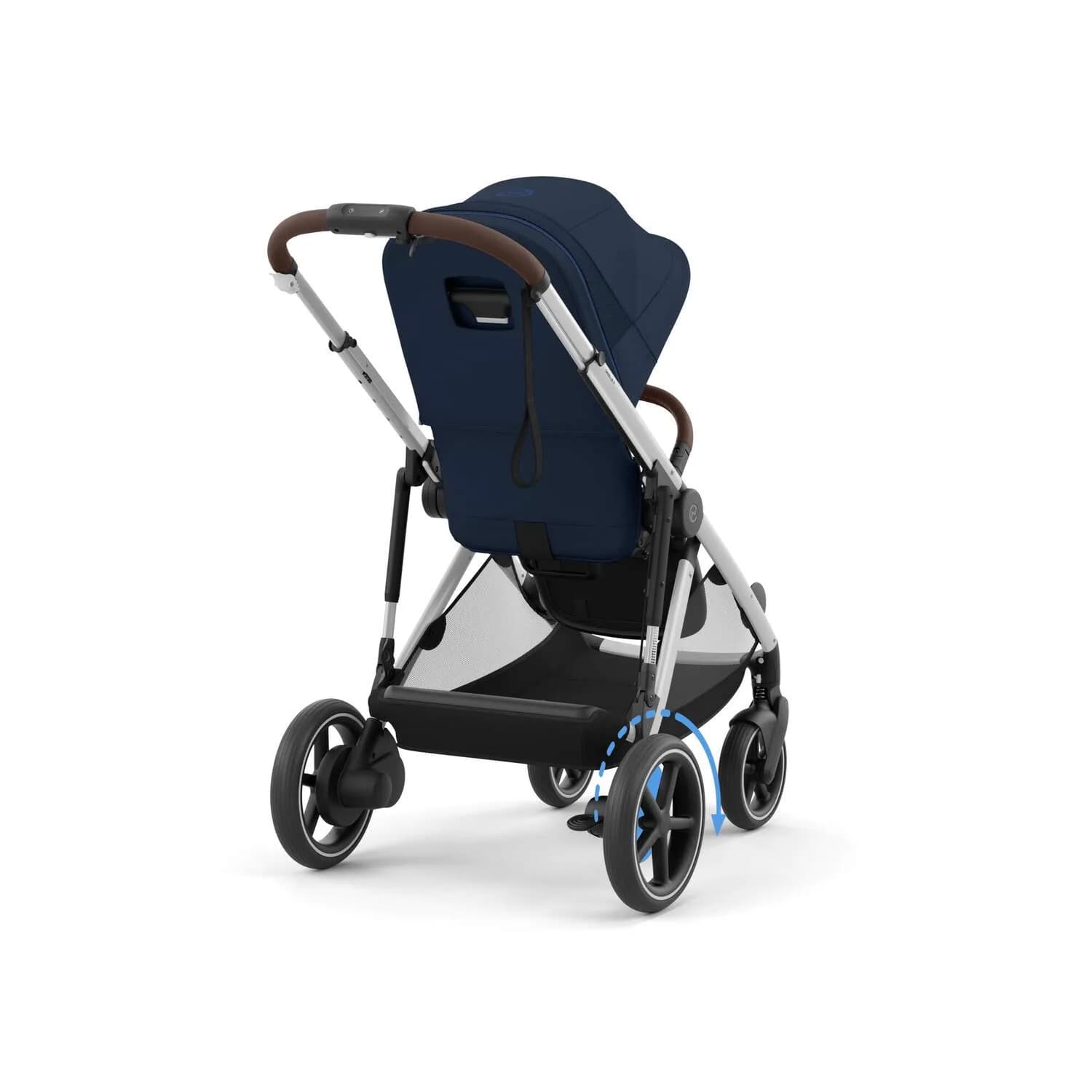Коляска прогулянкова Cybex e-Gazelle S SLV 524000529 Ocean Blue фото 2 Коляска прогулянкова Cybex e-Gazelle S SLV 524000529 Ocean Blue фото 2