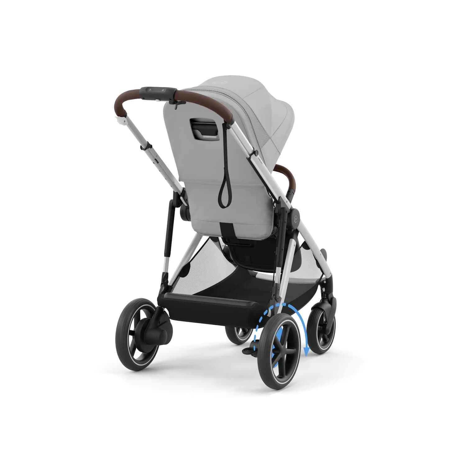 Коляска прогулянкова Cybex e-Gazelle S SLV 524000523 Stone Grey фото 3 Коляска прогулянкова Cybex e-Gazelle S SLV 524000523 Stone Grey фото 3