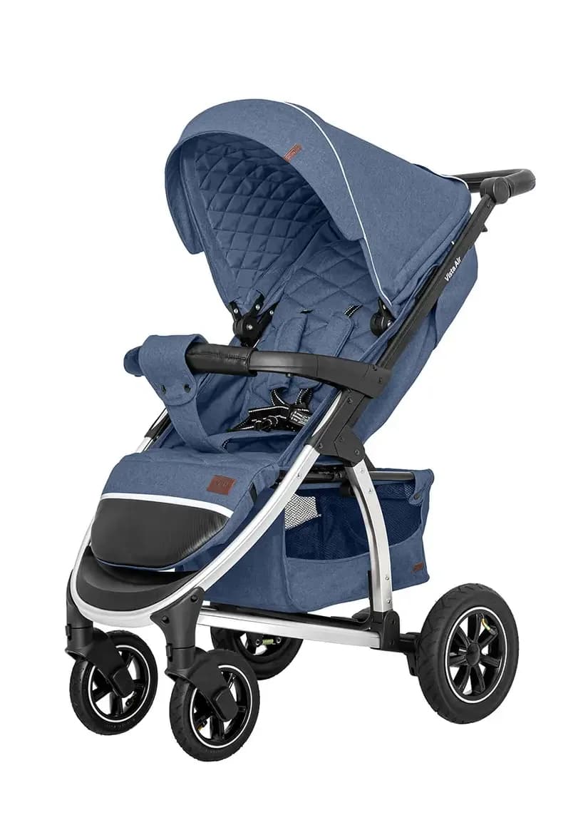 Коляска универсальная 2в1 CARRELLO Vista Denim Blue CRL-6506 фото 2