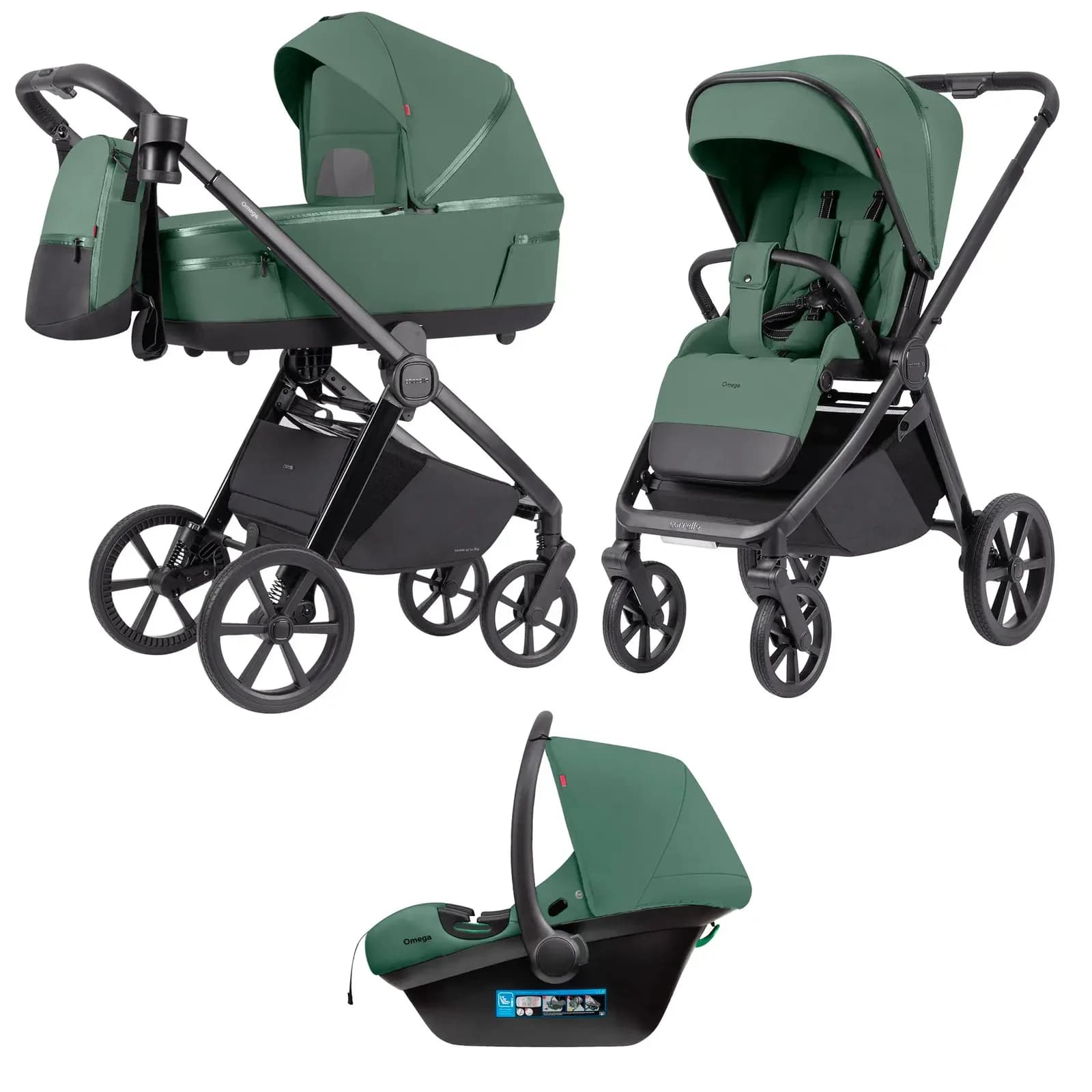 Коляска универсальная 3в1 Carrello Omega+ CRL-6545 Nova Green фото 2