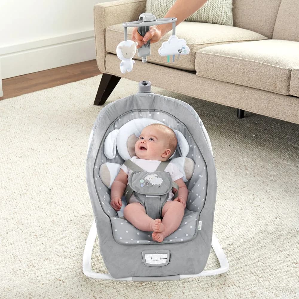 Крісло-шезлонг 2в1 Ingenuity Cuddle Lamb 12118 фото 4