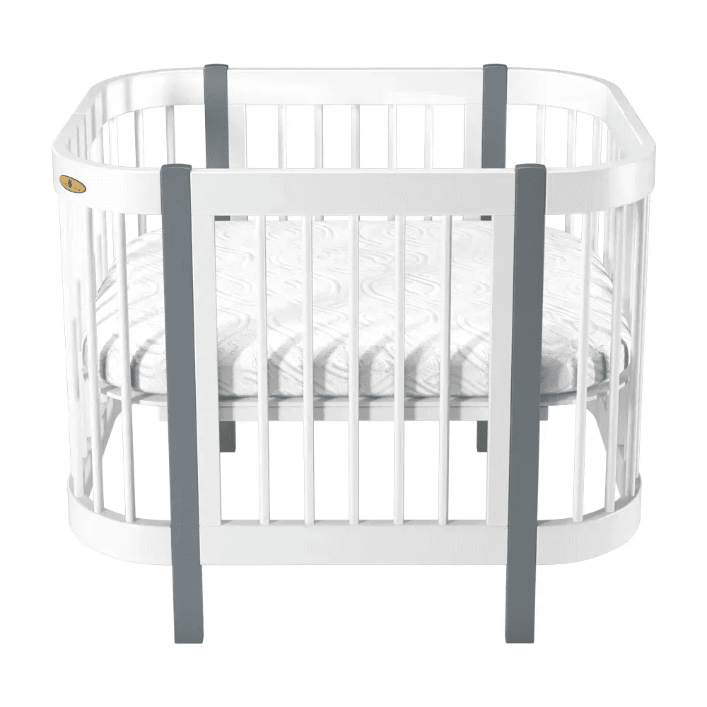 Ліжко-трансформер Royal Sleep Minimi 5в1 4003 біле/сіре Ліжко-трансформер Royal Sleep Minimi 5в1 4003 біле/сіре