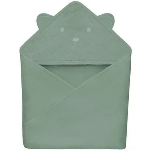 Полотенце с капюшоном для купания Lionelo Muslin Hooded Towel Green Forest 80х80 см LO-MUSLIN HOODED TOWEL GREEN FOREST фото 2 Полотенце с капюшоном для купания Lionelo Muslin Hooded Towel Green Forest 80х80 см LO-MUSLIN HOODED TOWEL GREEN FOREST фото 2