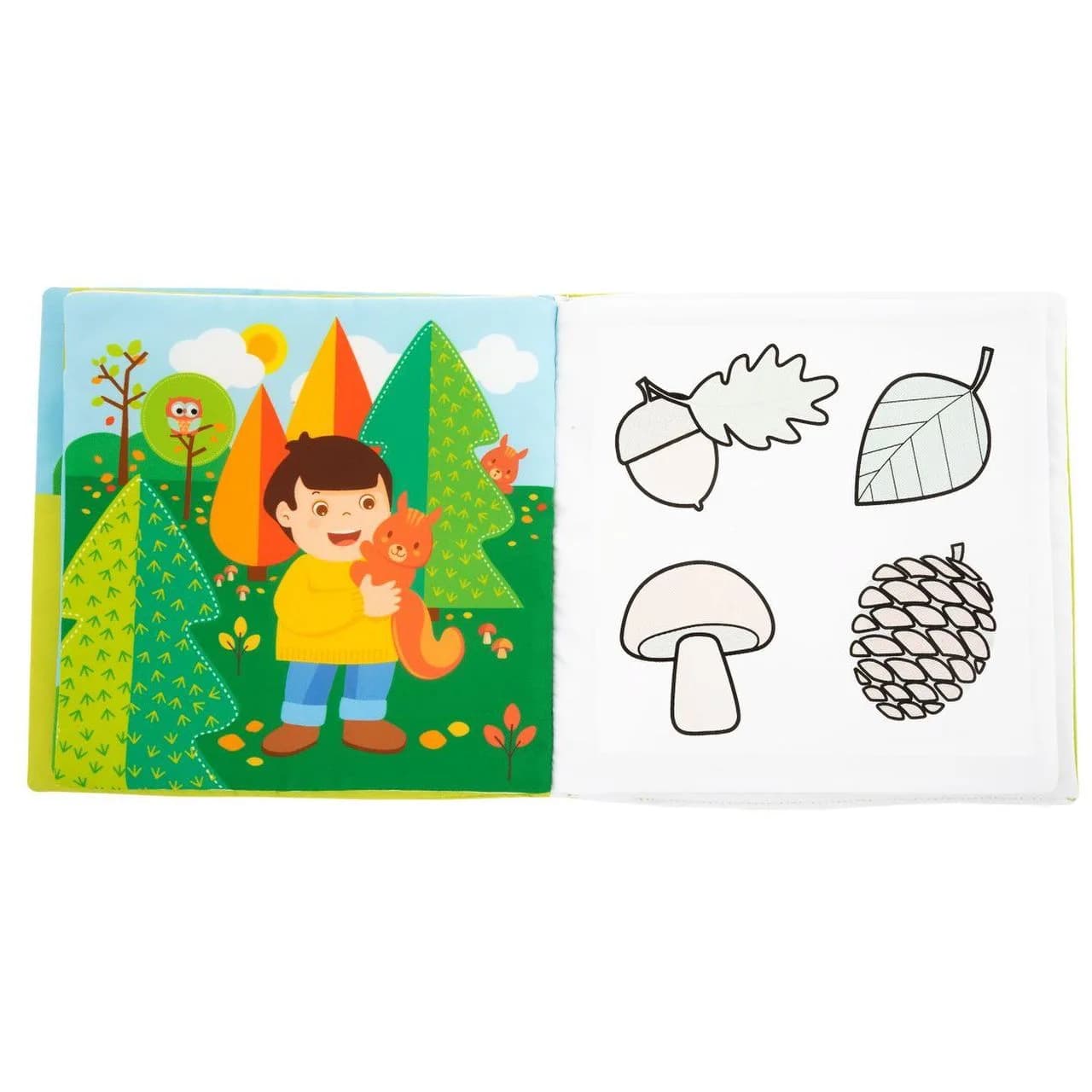 Книга-розмальовка м'яка Chicco Пори року 10631.00 фото 7 Книга-розмальовка м'яка Chicco Пори року 10631.00 фото 7