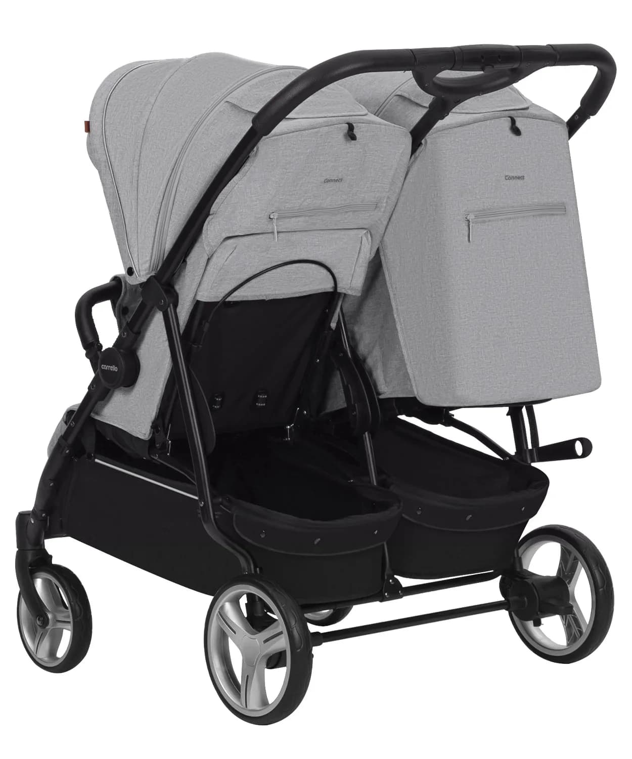 Коляска прогулянкова для двійні Carrello Connect CRL-5502 Serious Black фото 9