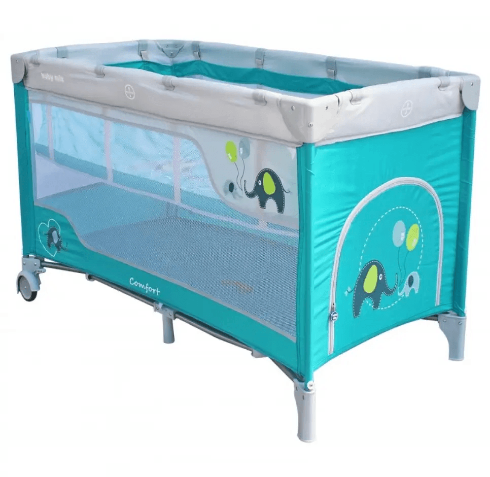 Ліжко-манеж Twins Baby Mix HR-8052 Слоник blue 36407