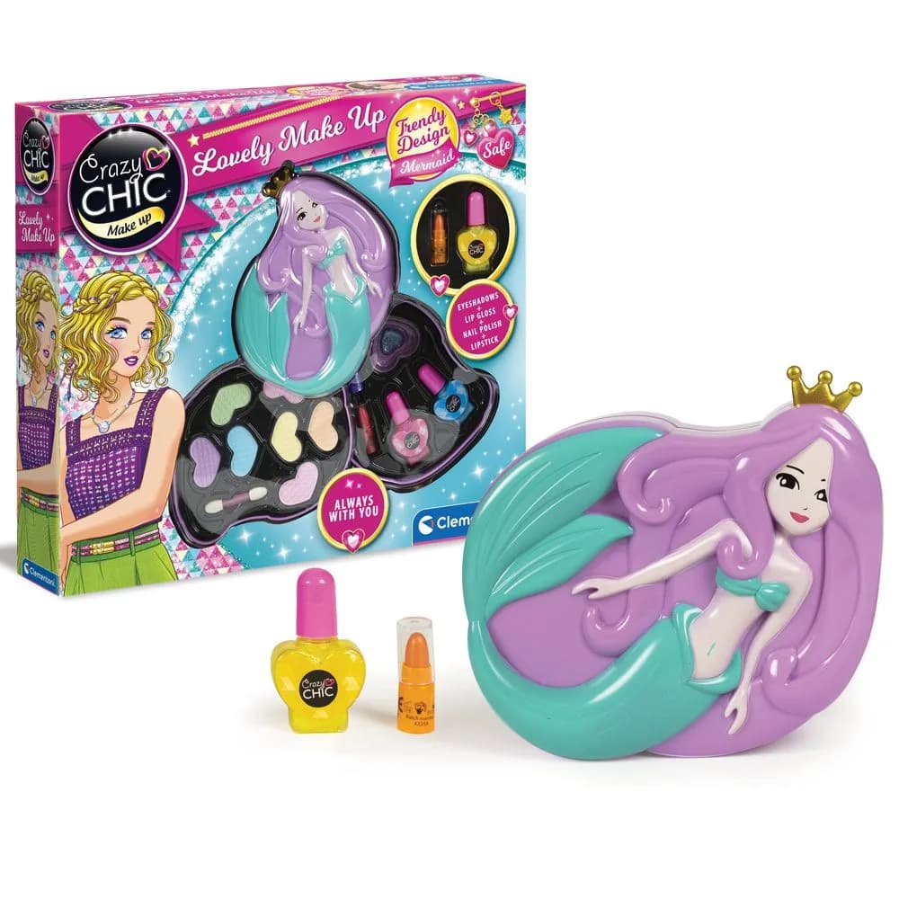 Набор детской косметики для макияжа Clementoni Lovely Make Up. Mermaid 18642 фото 4 Набор детской косметики для макияжа Clementoni Lovely Make Up. Mermaid 18642 фото 4