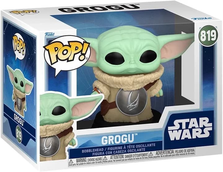 Ігрова фігурка FUNKO POP! cерії Мандалорець - Ґроґу з бронею Брудорога 90447 фото 2 Ігрова фігурка FUNKO POP! cерії Мандалорець - Ґроґу з бронею Брудорога 90447 фото 2