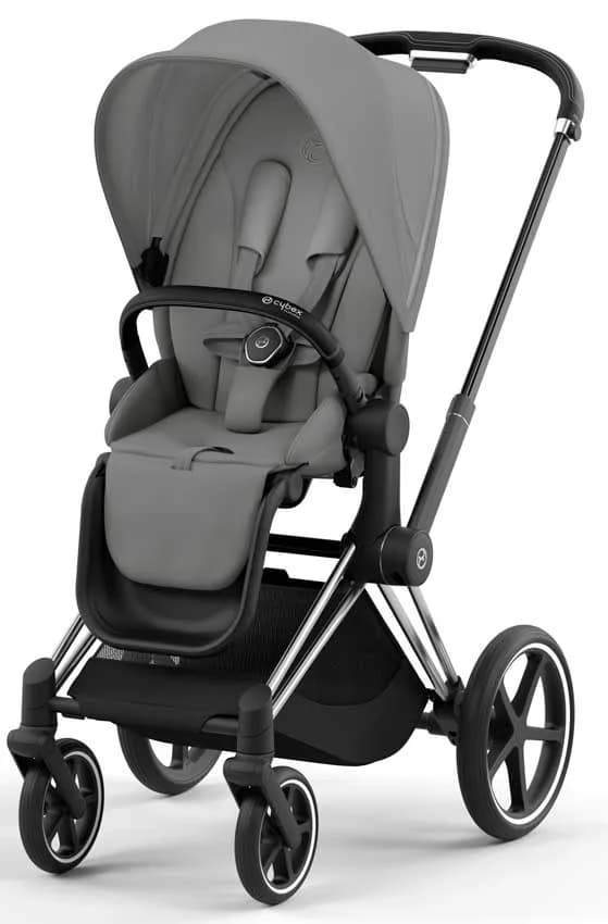 Коляска универсальная 3в1 Cybex Priam 4.0 Mirage Grey/Chrome Black/Cloud T i-Size 510185409/2 фото 3