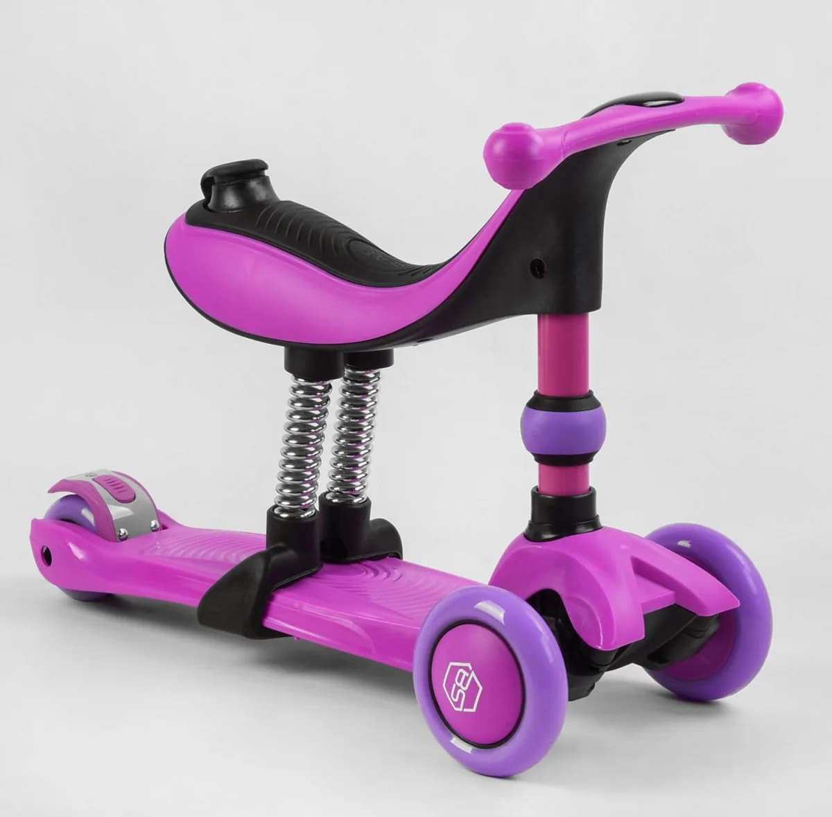 Самокат 3-х колесный Best Scooter с ручкой 3в1 BS-26566 фото 3 Самокат 3-х колесный Best Scooter с ручкой 3в1 BS-26566 фото 3