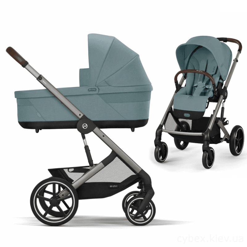 Коляска універсальна 2в1 Cybex Balios S Lux Taupe 2025 524001195 Stormy Blue