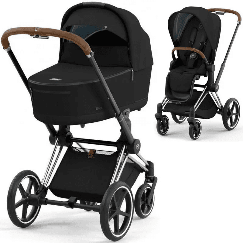 Коляска универсальная 2в1 Cybex Priam 4.0 Sepia Black/Chrome Brown 523000799/3